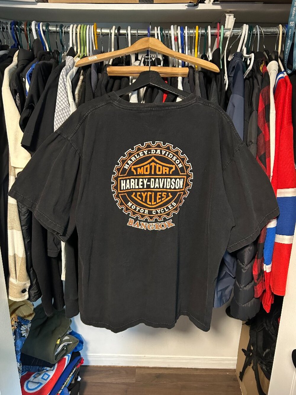 Vintage Harley Davidson Bangkok Black Tee - XXL